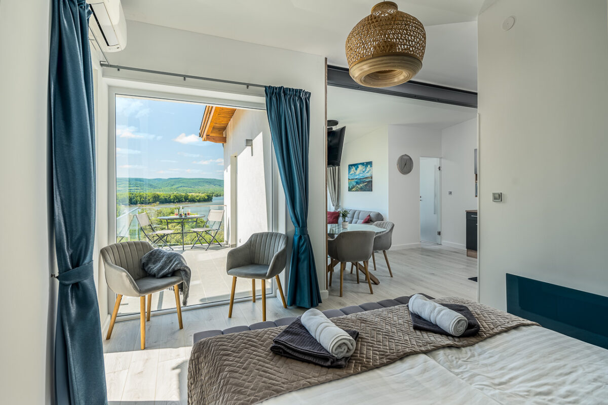 Akvarell Apartment House - Luxury accommodation in Zebegény, private jacuzzi, panoramic view, panoramic view, apartment, Danube bend